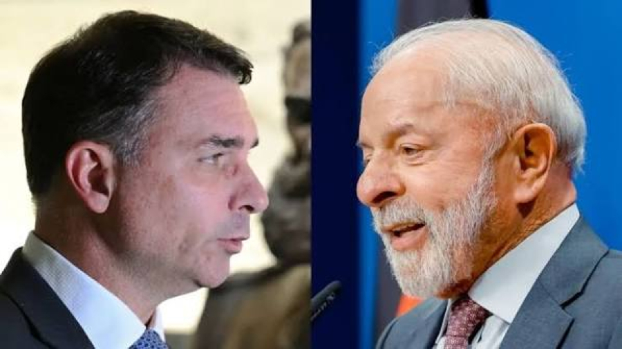 Apoio de 95% dos eleitores de Flávio e 84% de Lula.