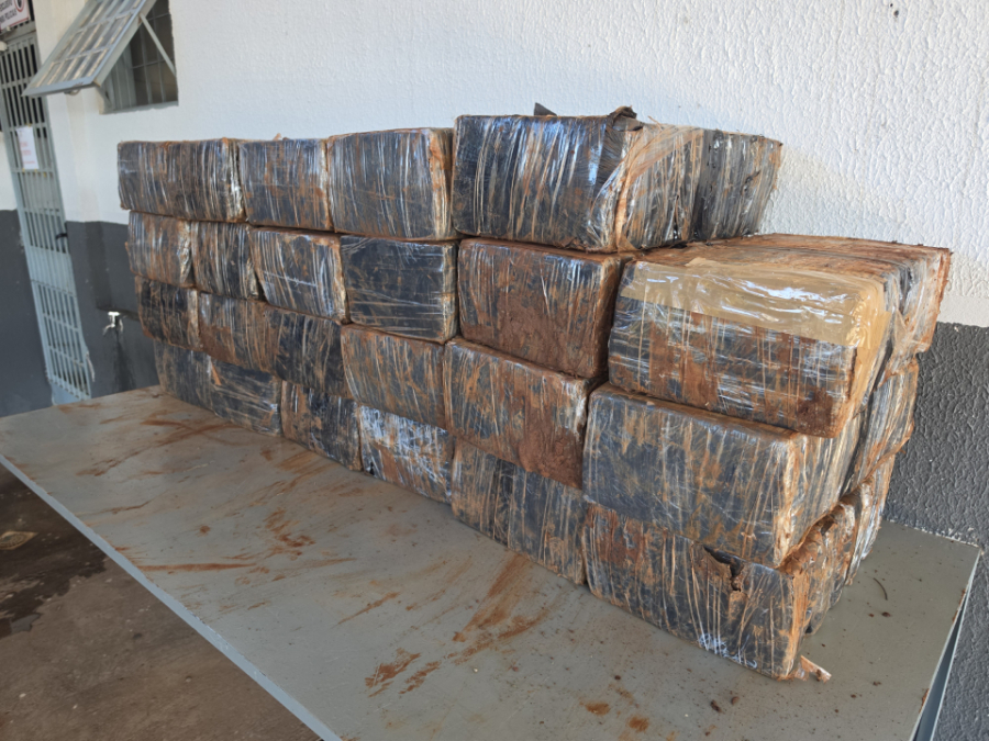 Motorista abandona meia tonelada de maconha após sair da pista