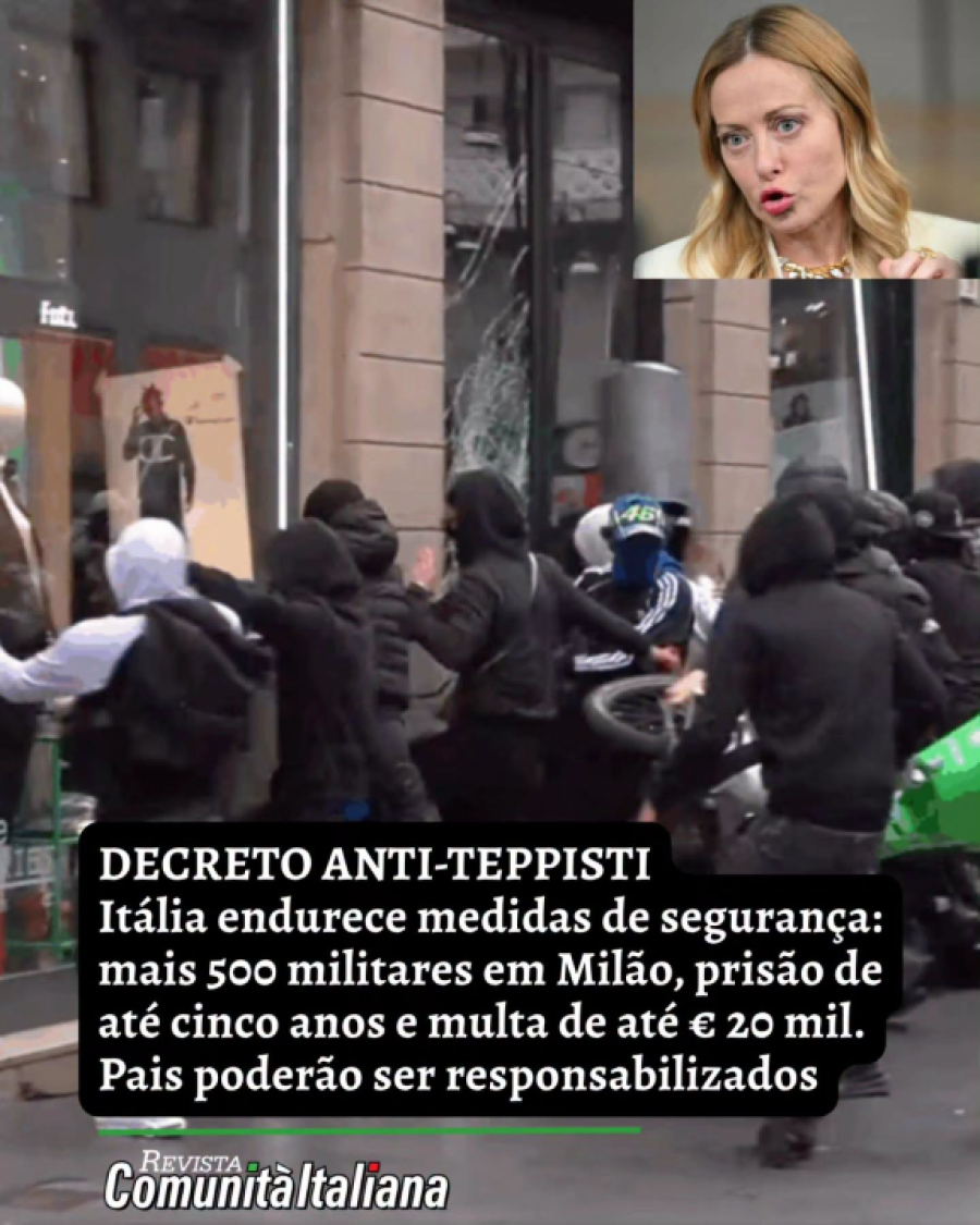 Itália endurece leis contra violência em manifestações