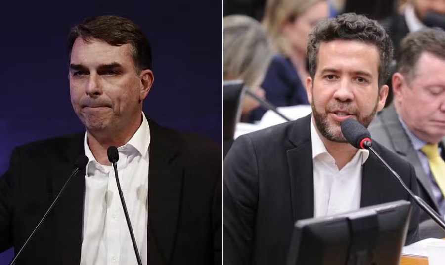 Flávio Bolsonaro apresenta seis ações contra André Janones