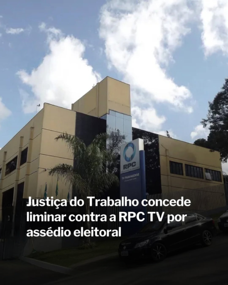 Justiça proíbe RPC TV de pressionar funcionários.
