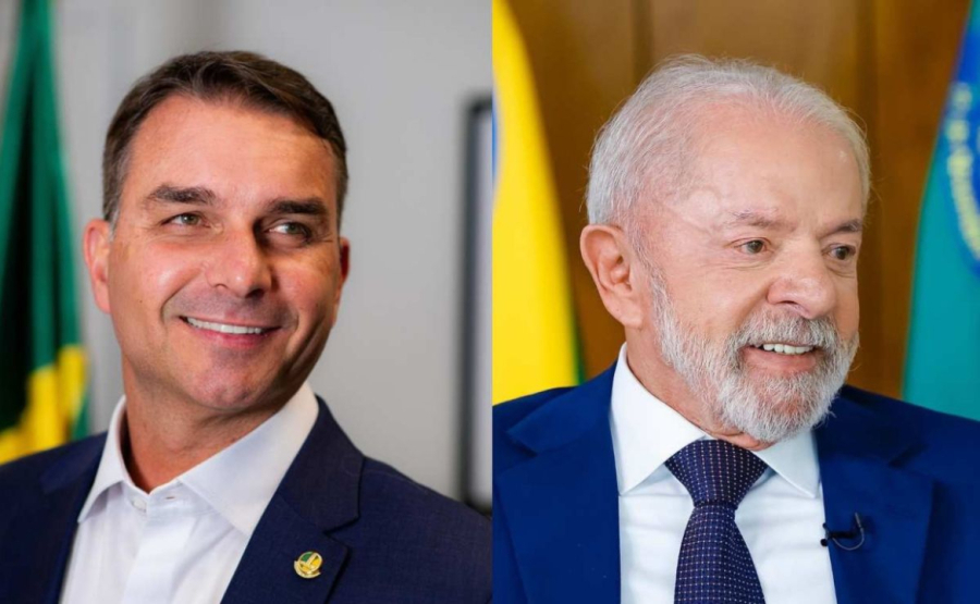 Flávio Bolsonaro tem 51% e Lula 49% na última pesquisa.