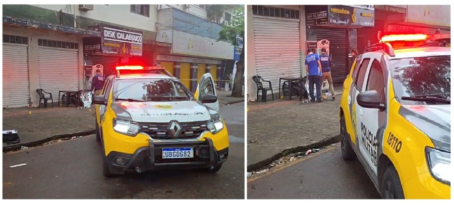 Jovem é assassinado a tiros e mulher fica ferida em Maringá.