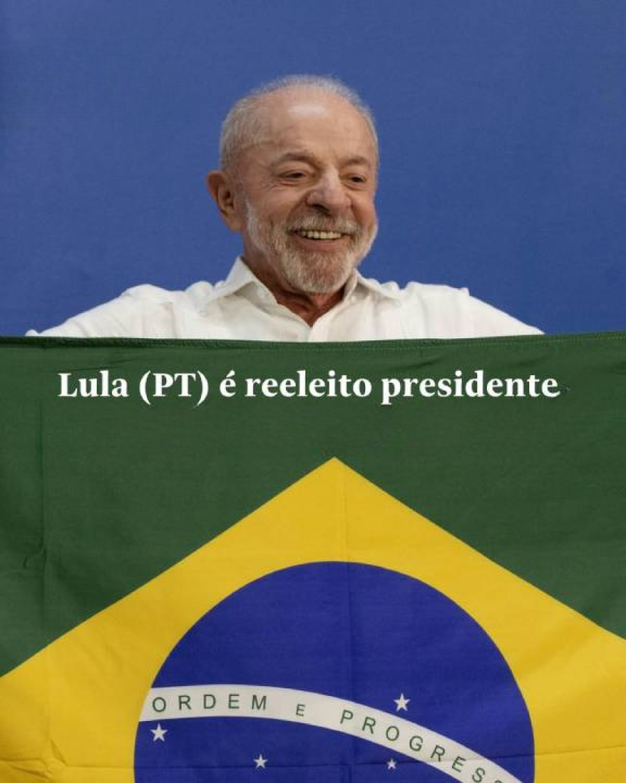 Lula é reeleito presidente do Brasil com 51,76% dos votos