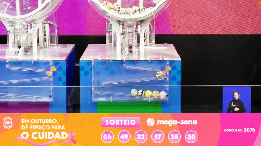 Mega-Sena 3076 acumula e prêmio vai a R$ 320 milhões 