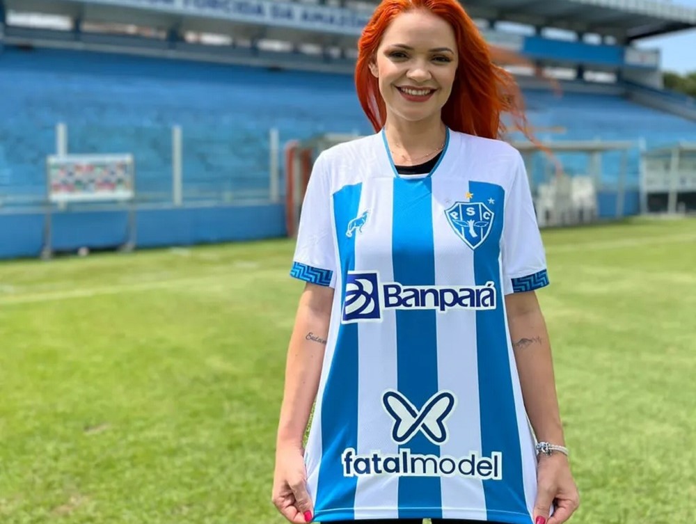 Site de acompanhante volta a patrocinar o Paysandu e chega a sete clubes no Brasil