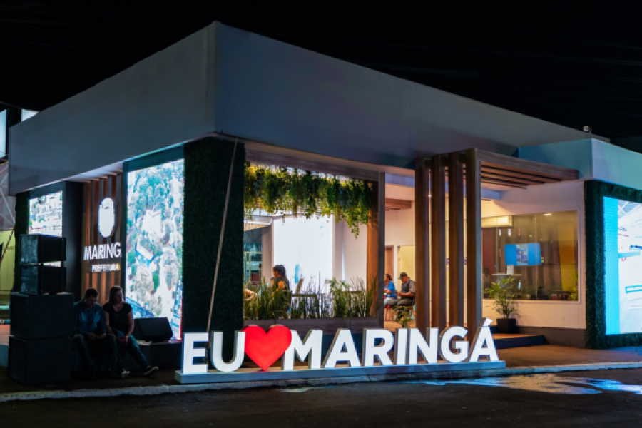 Prefeitura e Câmara de Maringá com estandes na Expoingá 2025.