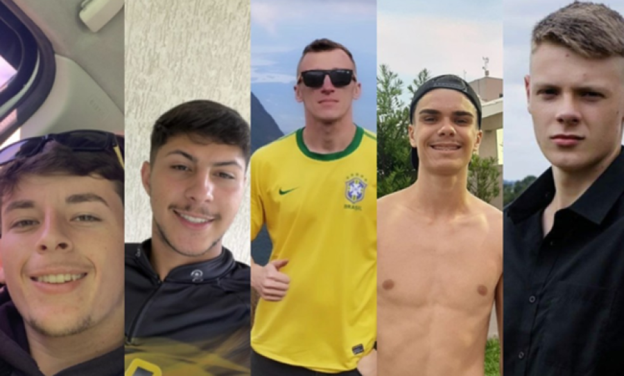 Acidente em SC deixa cinco jovens mortos