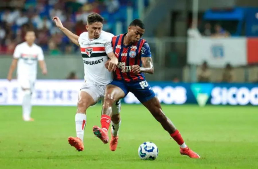 Bahia venceu o São Paulo por 2 a 1