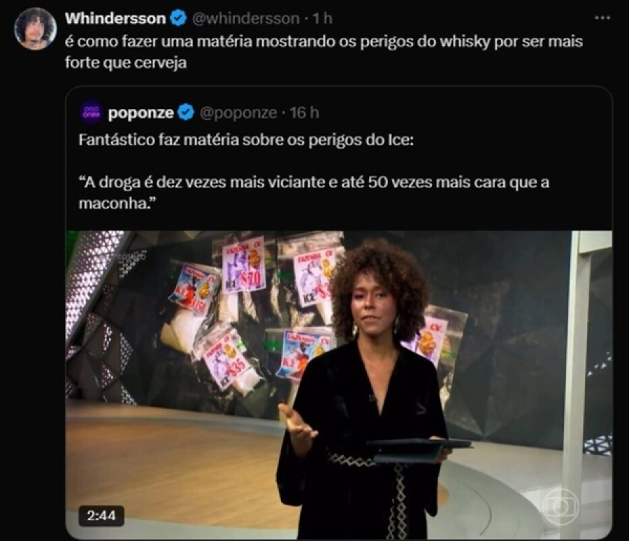 Whindersson Nunes critica reportagem do Fantástico 