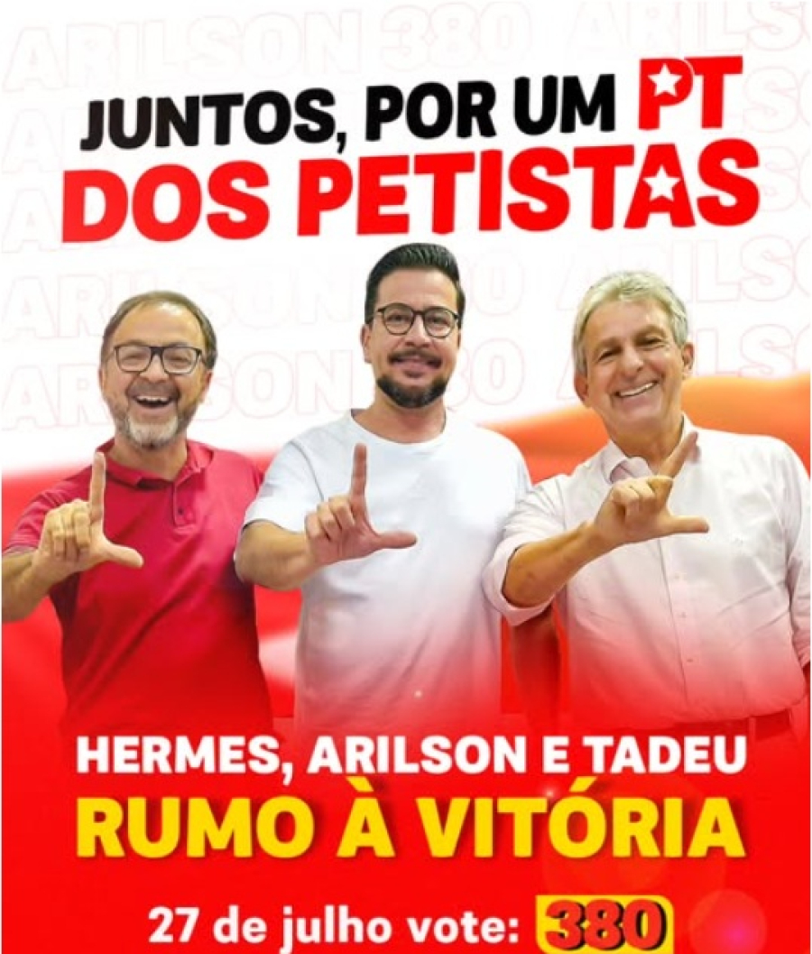 Cresce a força de Arilson Chiorato no 2º turno do PT