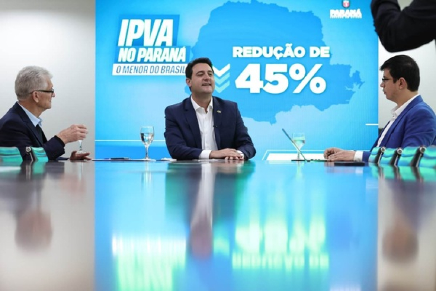 Paraná terá menor alíquota de IPVA 
