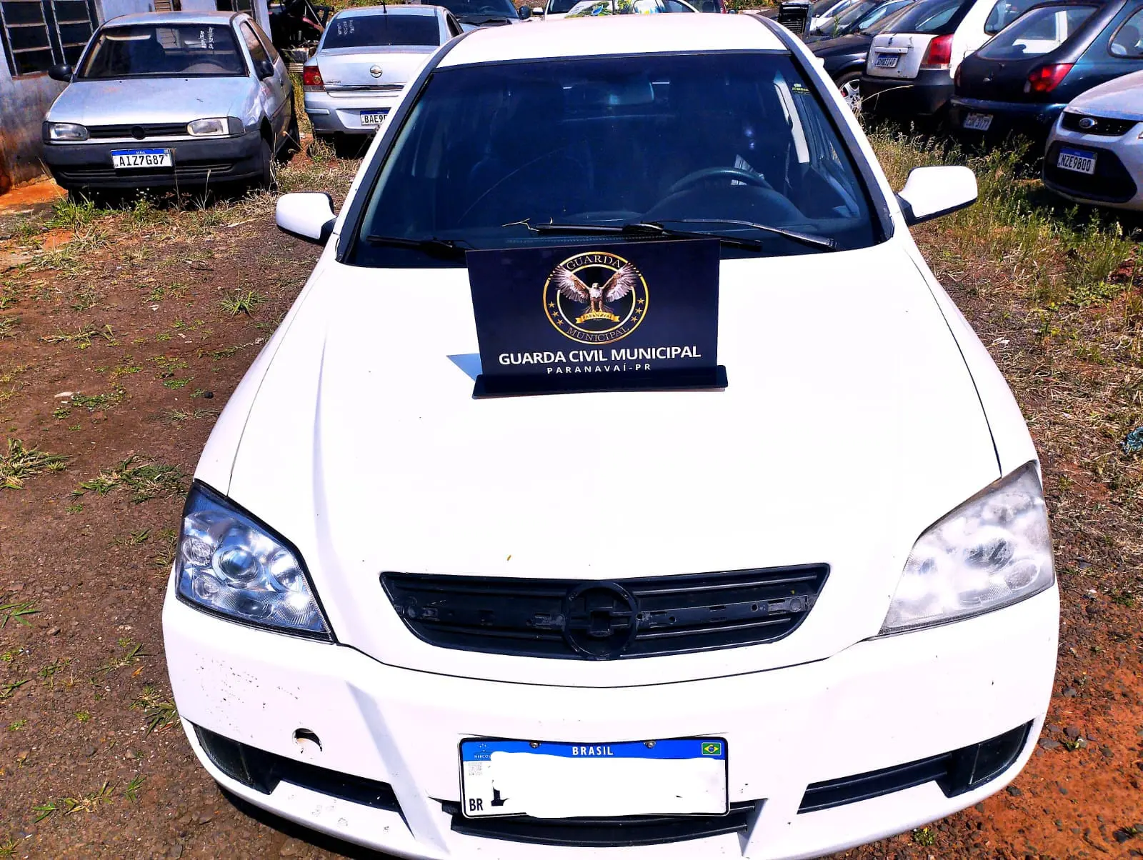 Veículo roubado é recuperado pela Guarda Civil 